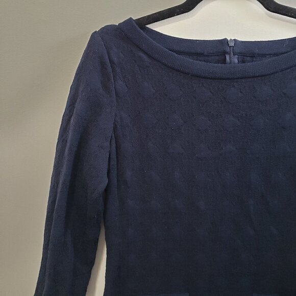 St John Sport * Navy Blue Knit Dress * Sz 6 - Picture 6 of 9